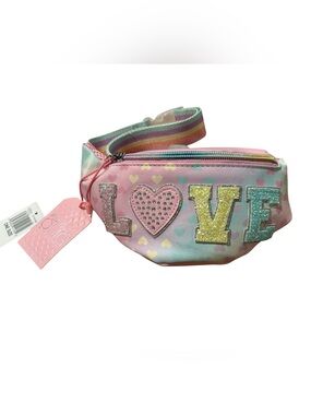 Omg Accessories Glitter Love Fanny Pack Belt Bag NWT